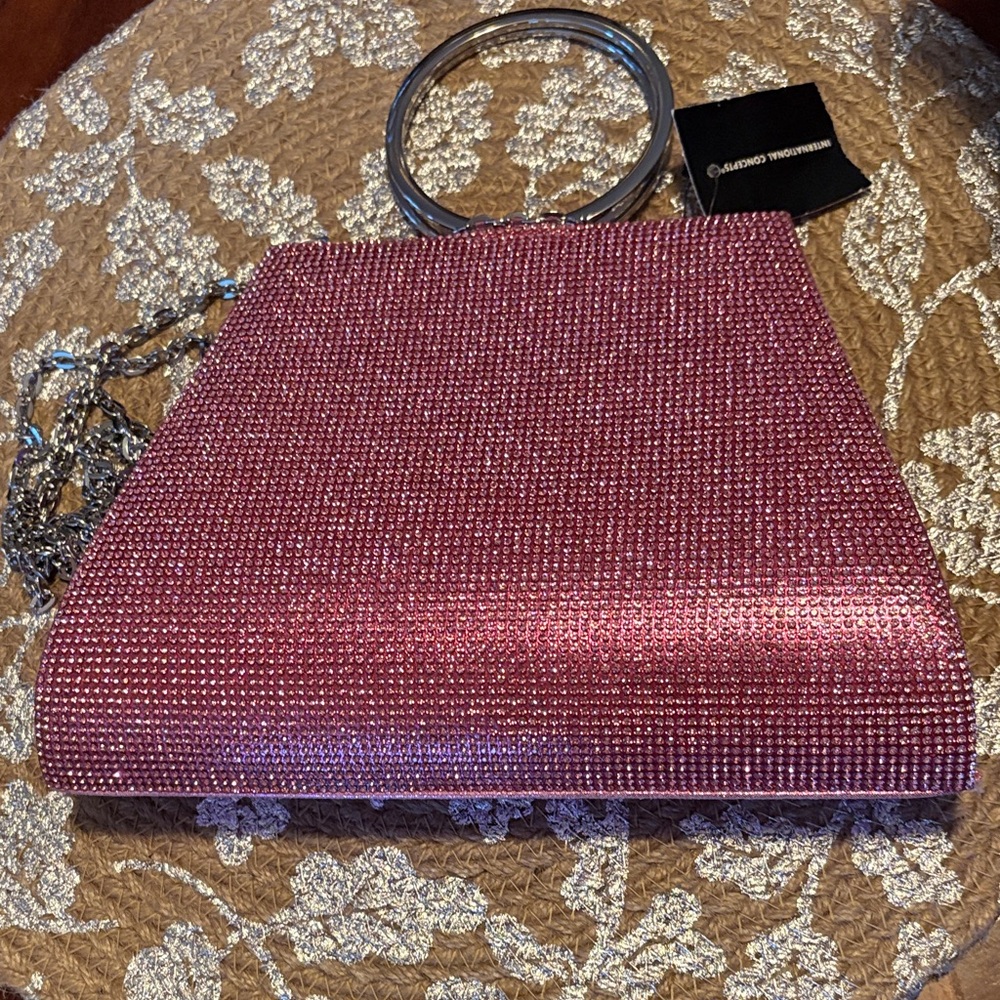INC Elegant Pink Evening Bag